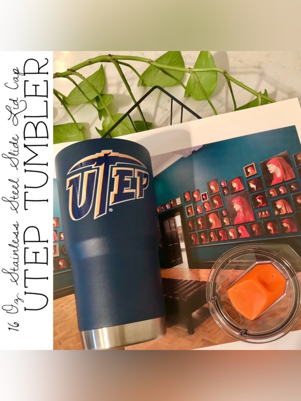 University of Texas at El Paso 16 oz. Stainless Steel Tumbler